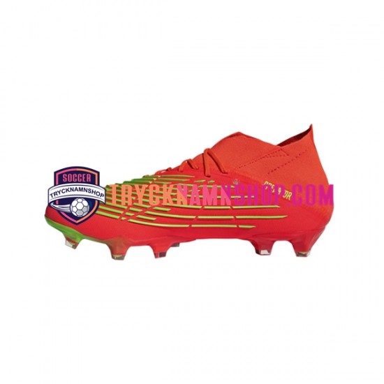 Adidas Predator EDGE.1 FG Game Data Röd Grön Fotbollsskor