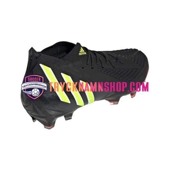 Adidas Predator EDGE.1 FG Shadowportal Gul Svart Fotbollsskor