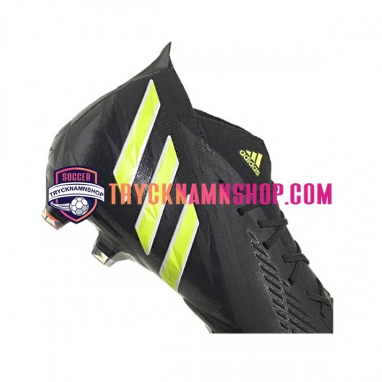 Adidas Predator EDGE.1 FG Shadowportal Gul Svart Fotbollsskor