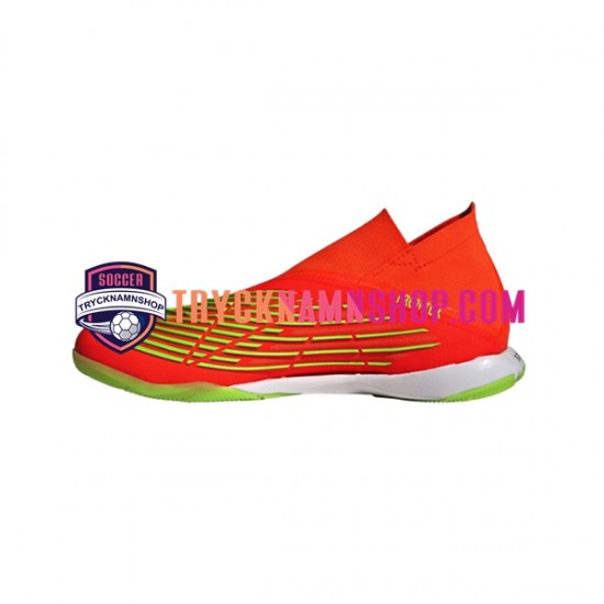 Adidas Predator EDGE.1 IN Game Data Röd Grön Fotbollsskor