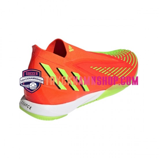 Adidas Predator EDGE.1 IN Game Data Röd Grön Fotbollsskor