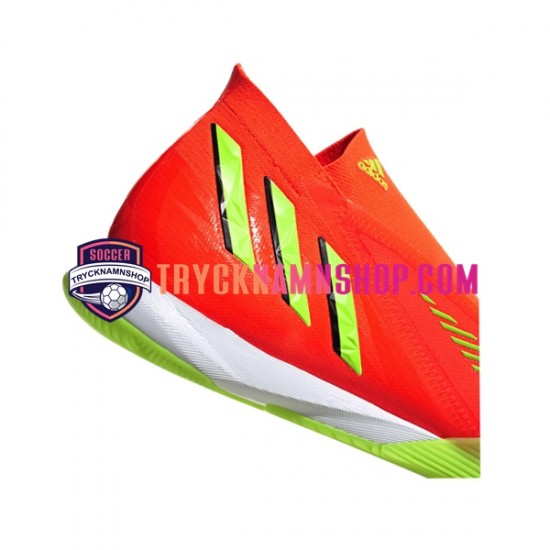 Adidas Predator EDGE.1 IN Game Data Röd Grön Fotbollsskor
