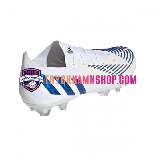 Adidas Predator EDGE.1 L AG Diamond Edge Blå Vit Fotbollsskor