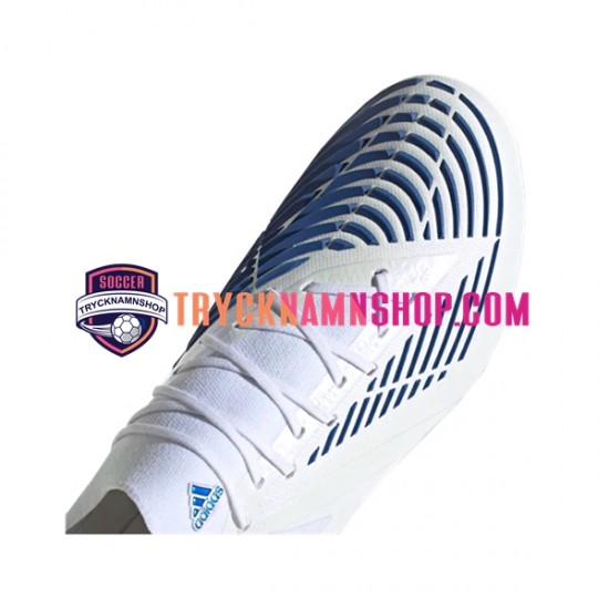 Adidas Predator EDGE.1 L AG Diamond Edge Blå Vit Fotbollsskor