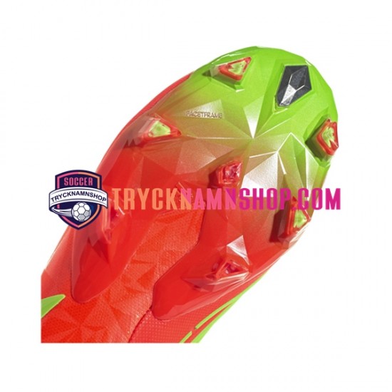 Adidas Predator EDGE.1 L FG Game Data Röd Grön Fotbollsskor