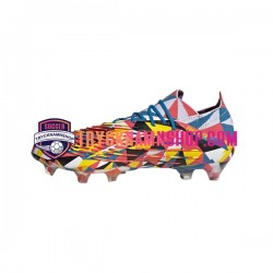 Adidas Predator EDGE.1 L FG Geometric Blå Gul Fotbollsskor
