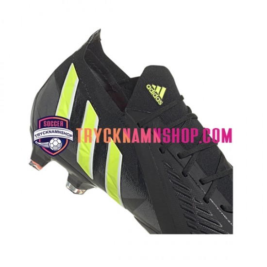 Adidas Predator EDGE.1 L FG Shadowportal Gul Svart Fotbollsskor