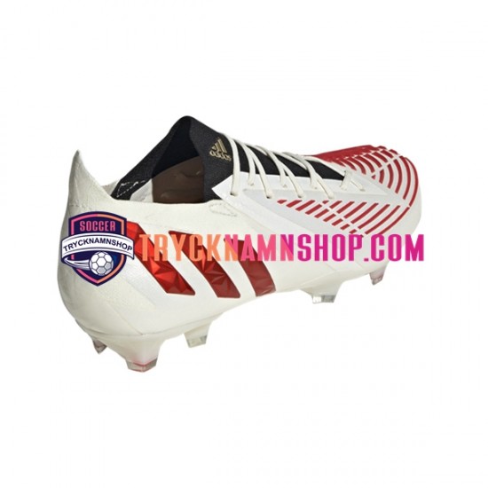 Adidas Predator EDGE.1 L FG Showdown Röd Guld Vit Fotbollsskor