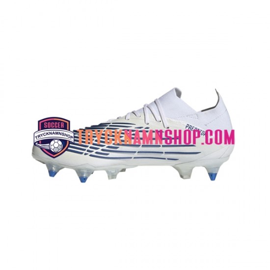 Adidas Predator EDGE.1 L SG Diamond Edge Blå Vit Fotbollsskor