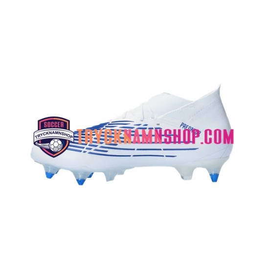 Adidas Predator EDGE.1 SG Diamond Edge Blå Vit Fotbollsskor