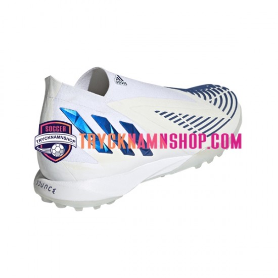 Adidas Predator EDGE.1 TF Diamond Edge Blå Vit Fotbollsskor