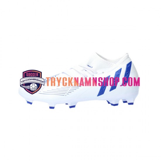 Adidas Predator EDGE.3 FG Diamond Edge Blå Vit Fotbollsskor