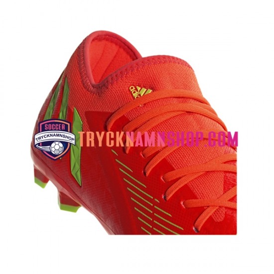 Adidas Predator EDGE.3 L FG Game Data Röd Grön Fotbollsskor