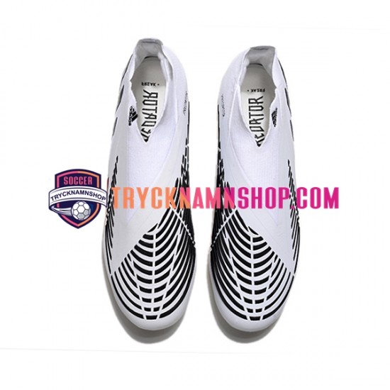 Adidas Predator Edge Geometric FG Vit Svart Fotbollsskor