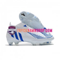Adidas Predator Edge Geometric FG Blå Vit Fotbollsskor