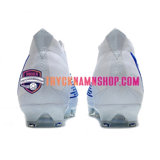 Adidas Predator Edge Geometric FG Blå Vit Fotbollsskor