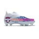 Adidas Predator Edge Geometric FG Blå Vit Fotbollsskor