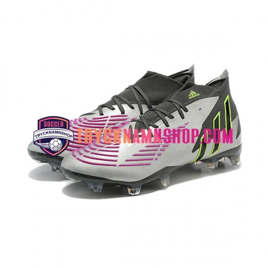 Adidas Predator Edge Geometric.1 FG Lila Vit Fotbollsskor