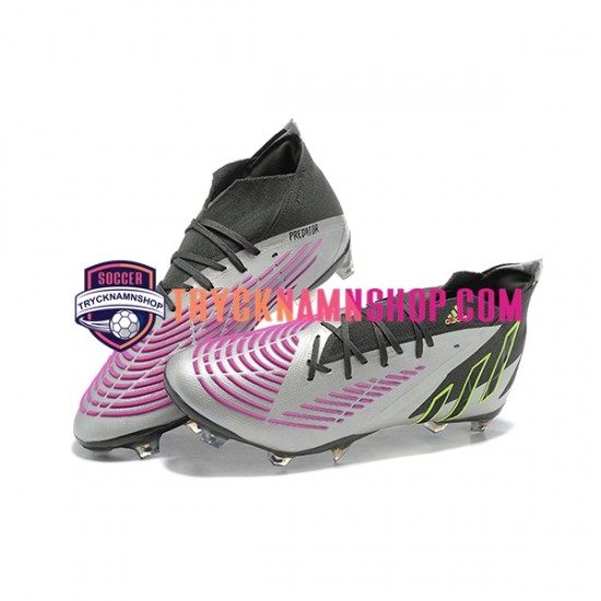 Adidas Predator Edge Geometric.1 FG Lila Vit Fotbollsskor