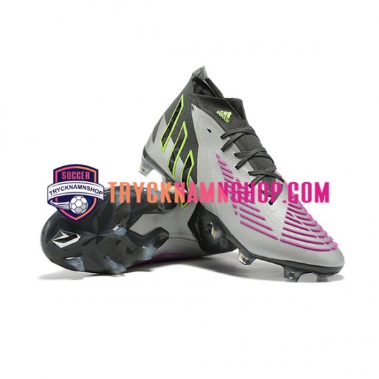Adidas Predator Edge Geometric.1 FG Lila Vit Fotbollsskor