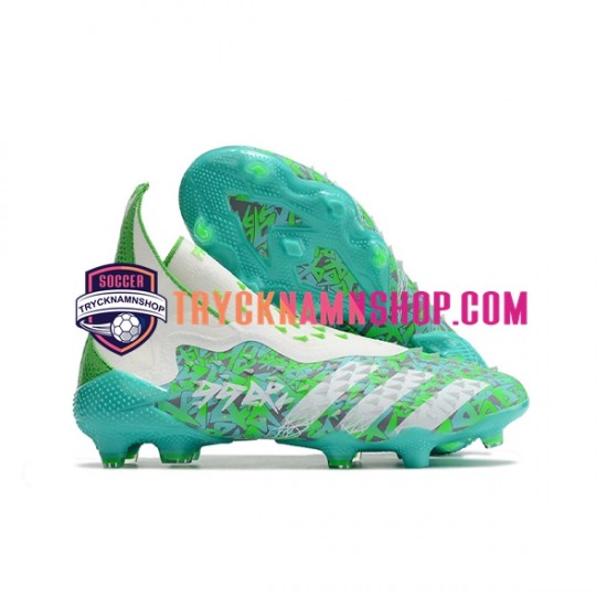 Adidas Predator FREAK FG Vit Grön Fotbollsskor