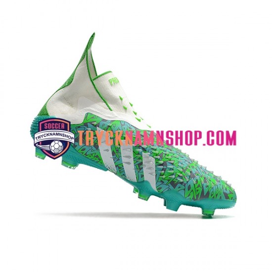 Adidas Predator FREAK FG Vit Grön Fotbollsskor