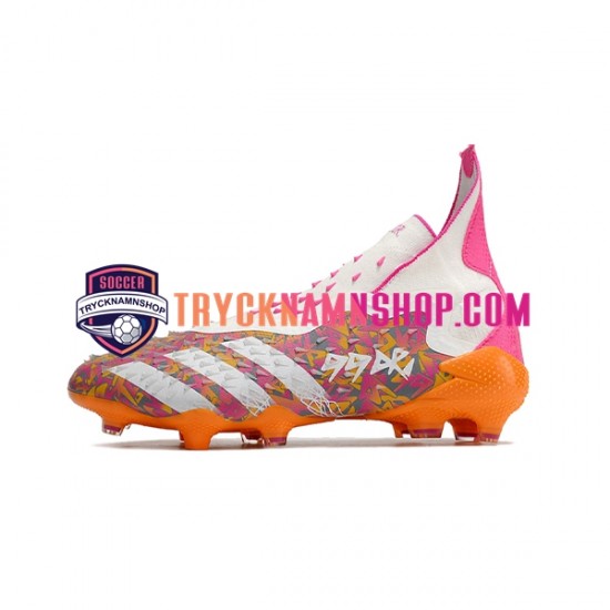 Adidas Predator FREAK FG Lila Orange Vit Fotbollsskor