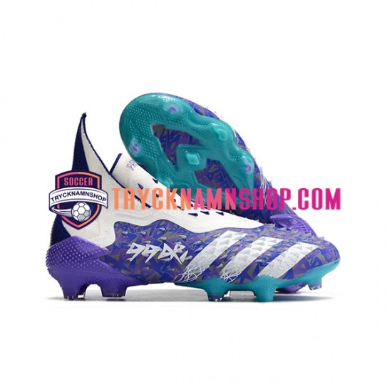 Adidas Predator FREAK FG Lila Vit Fotbollsskor