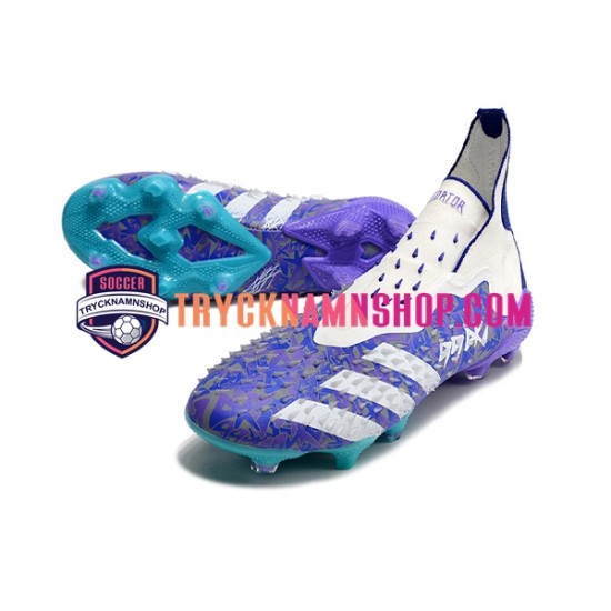 Adidas Predator FREAK FG Lila Vit Fotbollsskor