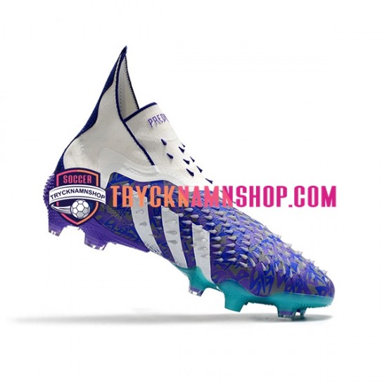 Adidas Predator FREAK FG Lila Vit Fotbollsskor
