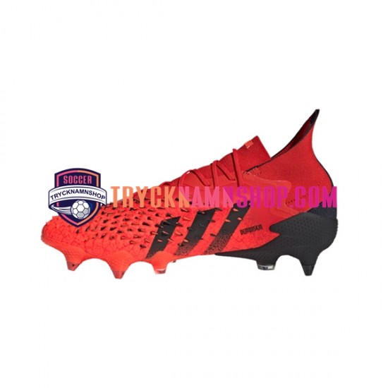 Adidas Predator FREAK.1 SG Meteorite Röd Svart Fotbollsskor