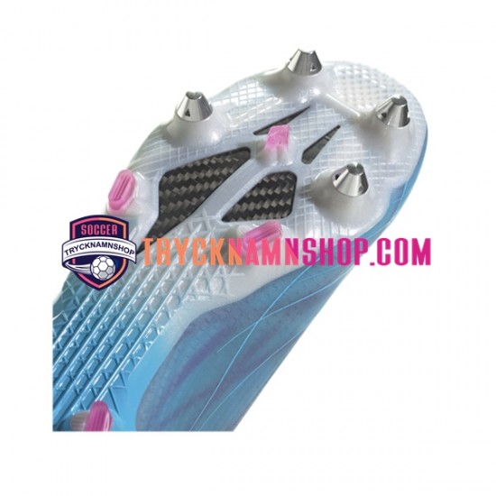 Adidas X SPEEDFLOW.1 SG Sapphire Edge Rosa Blå Vit Fotbollsskor