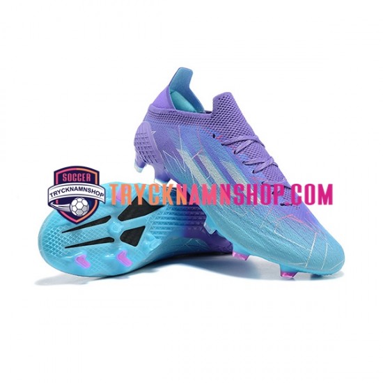 Adidas X Speed flow FG Lila Blå Fotbollsskor