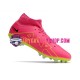 Nike Air Zoom Mercurial Superfly IX Academy AG Rosa Grön Fotbollsskor