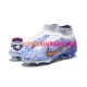 Nike Air Zoom Mercurial Superfly IX Elite FG Guld Blå Vit Fotbollsskor
