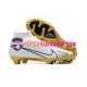 Nike Air Zoom Mercurial Superfly IX Elite FG Guld Vit Fotbollsskor