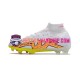 Nike Air Zoom Mercurial Superfly IX Elite FG Rosa Gul Vit Fotbollsskor