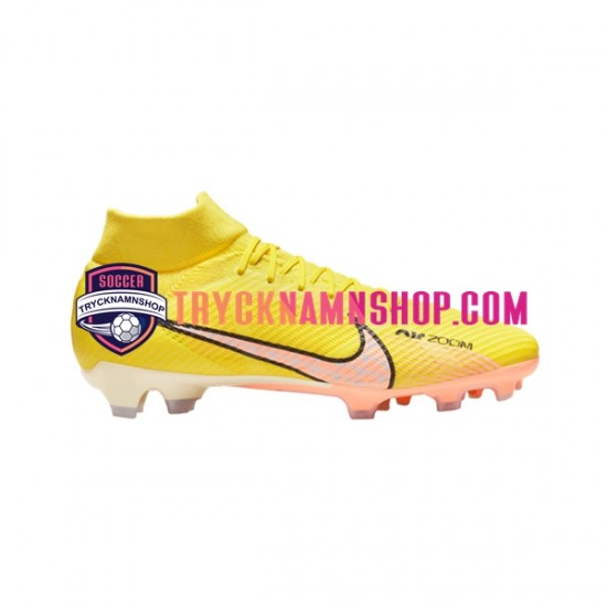 Nike Air Zoom Mercurial Superfly IX Pro FG Lucent Rosa Gul Fotbollsskor