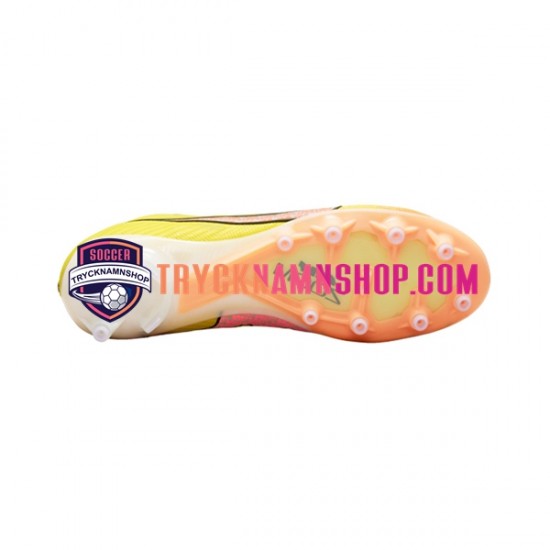 Nike Air Zoom Mercurial Vapor XV Elite AG Pro Lucent Rosa Gul Fotbollsskor