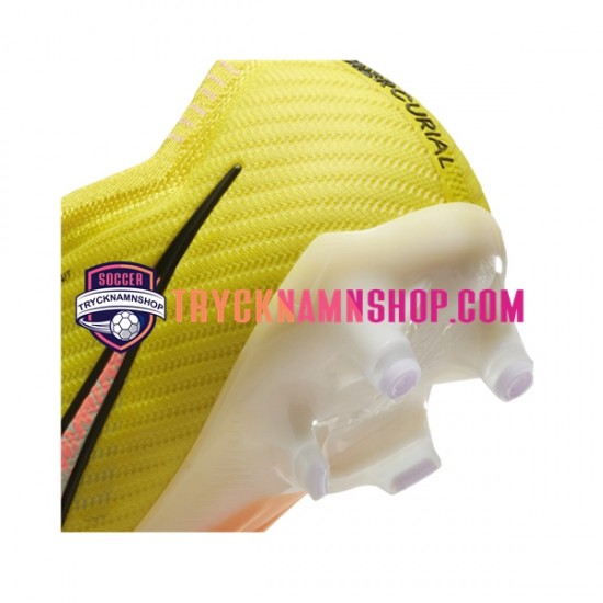 Nike Air Zoom Mercurial Vapor XV Elite AG Pro Lucent Rosa Gul Fotbollsskor