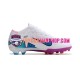 Nike Air Zoom Mercurial Vapor XV Elite AG Lila Rosa Vit Fotbollsskor