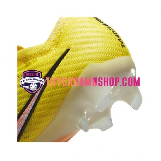 Nike Air Zoom Mercurial Vapor XV Elite FG Lucent Rosa Gul Fotbollsskor