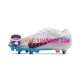 Nike Air Zoom Mercurial Vapor XV Elite SG Blå Vit Fotbollsskor