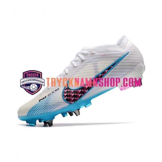 Nike Air Zoom Mercurial Vapor XV Elite SG Blå Vit Fotbollsskor