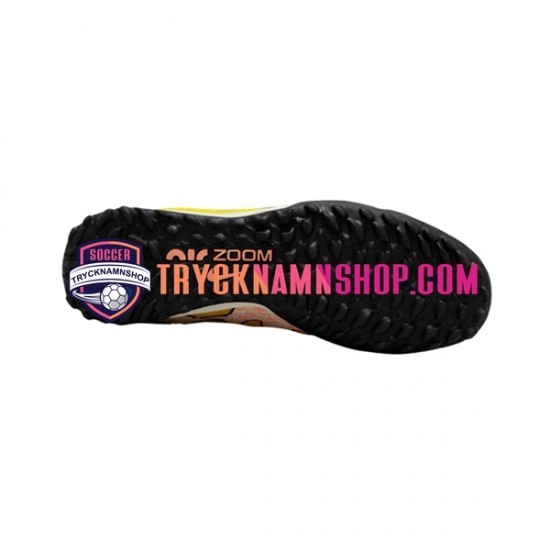 Nike Air Zoom Mercurial Vapor XV Pro TF Lucent Rosa Gul Fotbollsskor