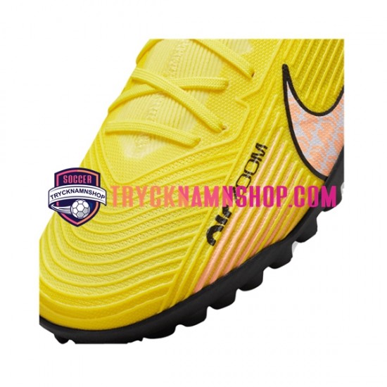 Nike Air Zoom Mercurial Vapor XV Pro TF Lucent Rosa Gul Fotbollsskor