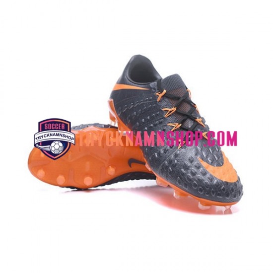 Nike HyperVenom Phantom III Elite FG Orange Svart Fotbollsskor