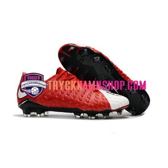 Nike HyperVenom Phantom III Elite FG Röd Vit Fotbollsskor