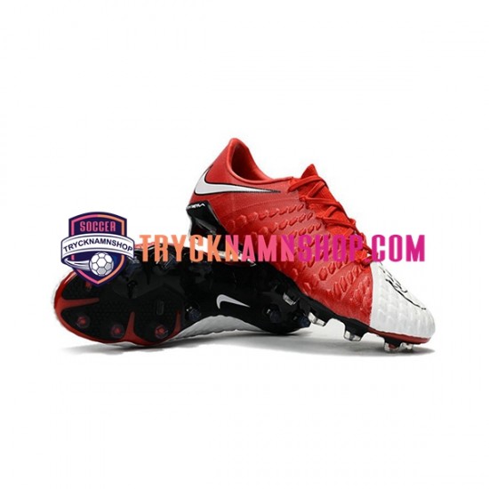 Nike HyperVenom Phantom III Elite FG Röd Vit Fotbollsskor