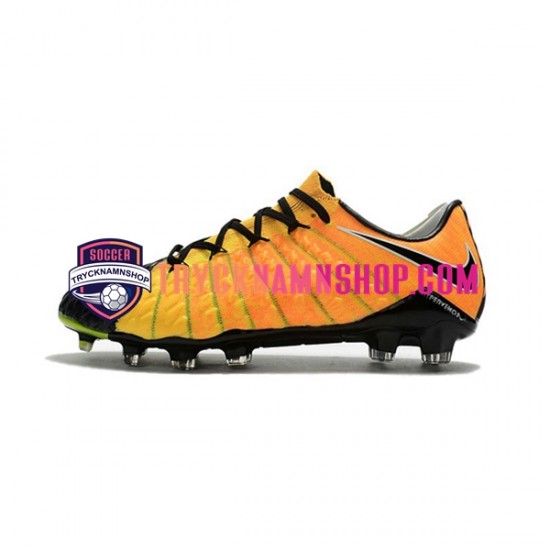 Nike HyperVenom Phantom III Elite FG Gul Svart Fotbollsskor